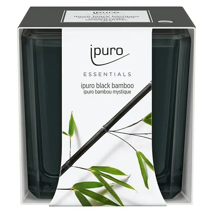 Ipuro Essentials Duftkerze - Im Glas, Black Bamboo - Vorderansicht