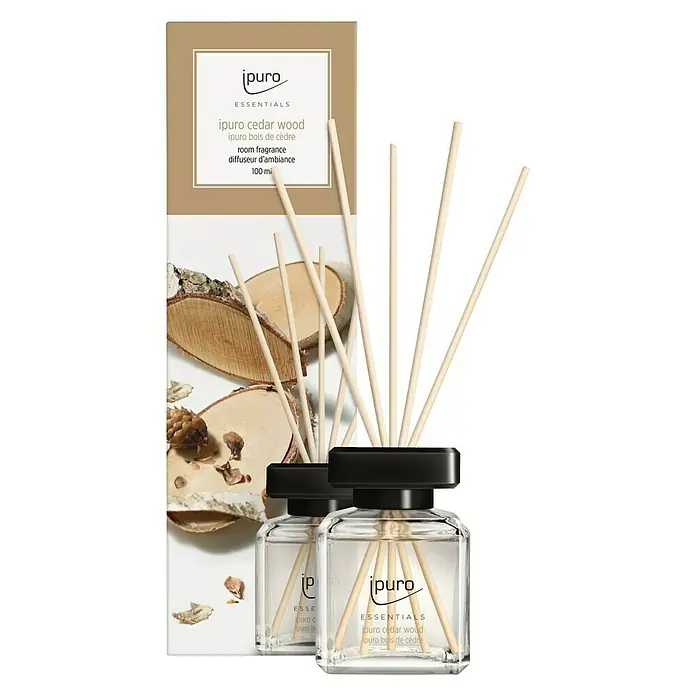 Ipuro Essentials Raumduft - Cedar Wood, 100 ml - Vorderansicht