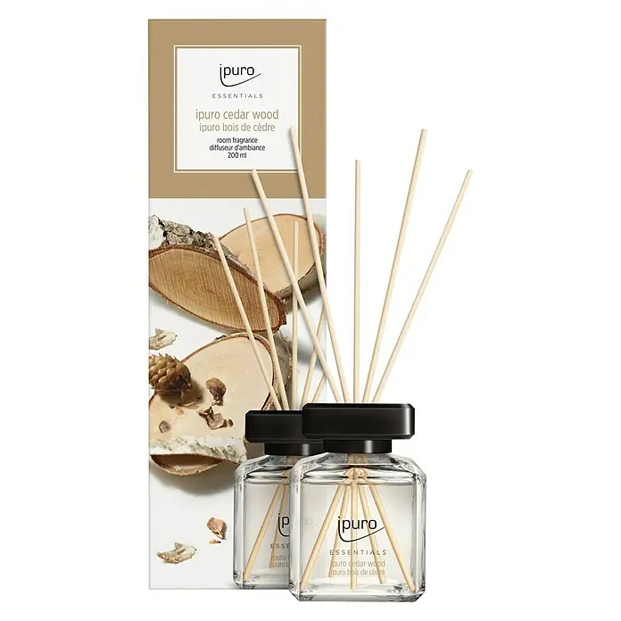 Ipuro Essentials Raumduft - Cedar Wood, 200 ml - Vorderansicht
