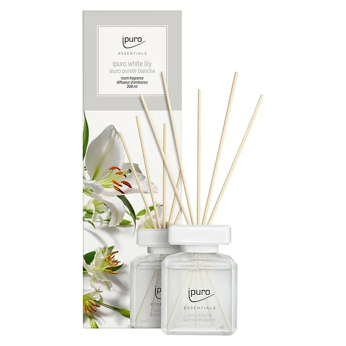 Ipuro Essentials Raumduft - White Lily, 200 ml - Vorderansicht