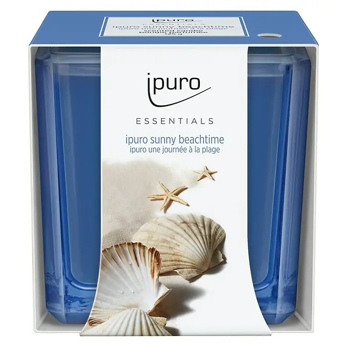 Ipuro Essentials Duftkerze - Im Glas, Sunny Beachtime - Vorderansicht