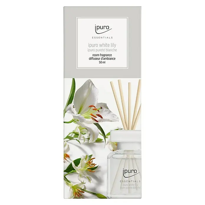 Ipuro Essentials Raumduft - White Lily, 50 ml - Vorderansicht