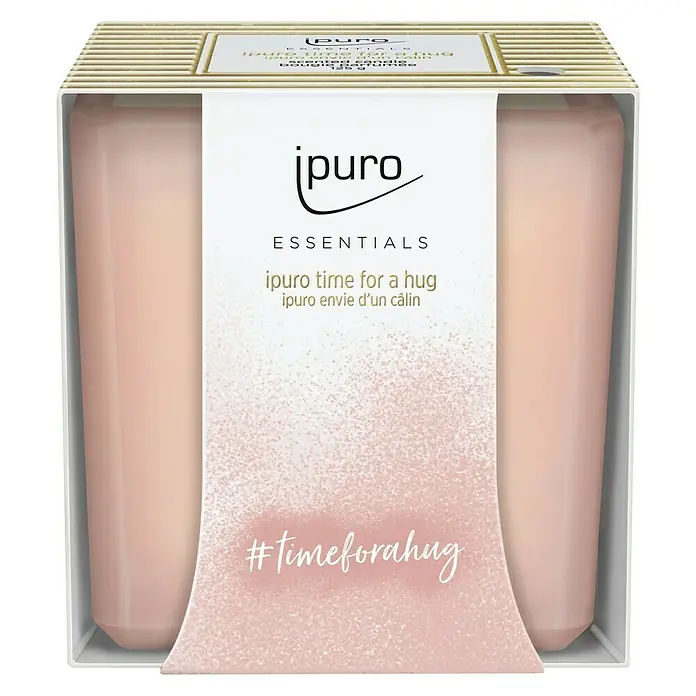 Ipuro Essentials Duftkerze - Im Glas, Time for a hug - Vorderansicht