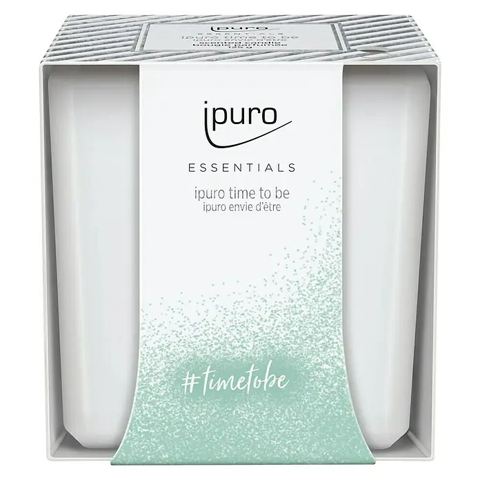 Ipuro Essentials Duftkerze - Im Glas, Time to be - Vorderansicht