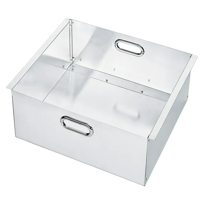 Alutec München Einhängekorb - Passend für: Alutec Riffelblech Box Extreme-Serie, Innenmaß: B x H x T: 400 x 200 x 440 mm, 2 Griffe - Ansicht von oben