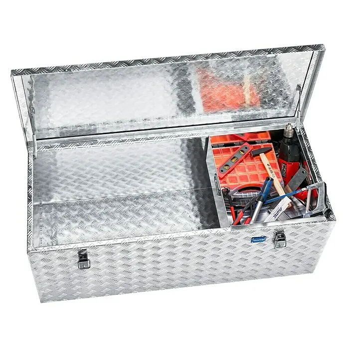 Alutec München Einhängekorb - Passend für: Alutec Riffelblech Box Extreme-Serie, Innenmaß: B x H x T: 400 x 200 x 440 mm, 2 Griffe - Ansicht von oben