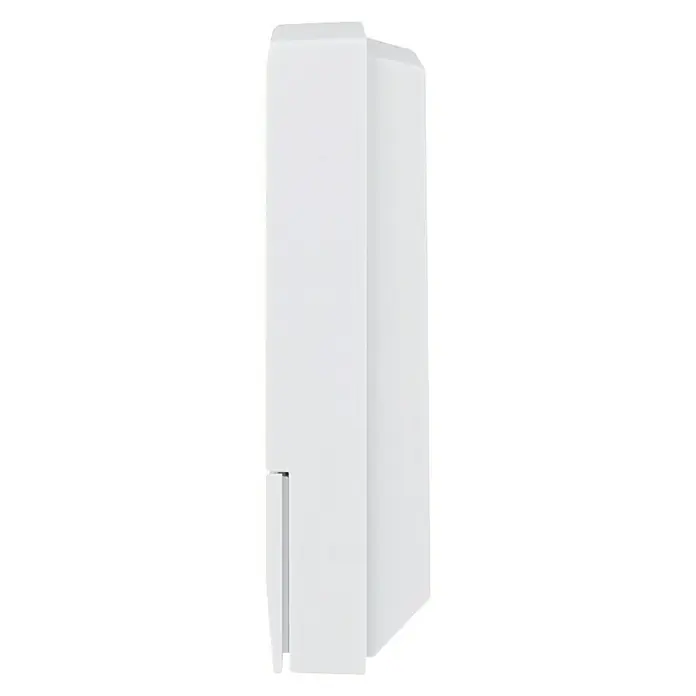 Homematic IP Funk-Raumthermostat HmIP-WTH-B - Weiß, Batteriebetrieben, 22 x 85 x 85 mm - Diagonale Ansicht