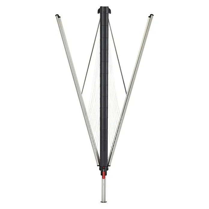 Blome Wäschespinne DuoMatic 40 - Belastbarkeit: 4 Waschmaschinenfüllungen, Länge Wäscheleine: 40 m, Durchmesser offen: 291 cm, Tannengrün - Detailaufnahme