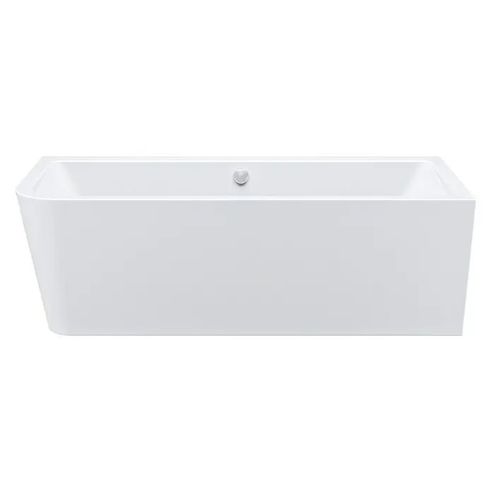 Camargue Freistehende Badewanne Buena Vista - 180 x 80 cm, Rechtsseitig, Sanitäracryl, Weiß - Vorderansicht
