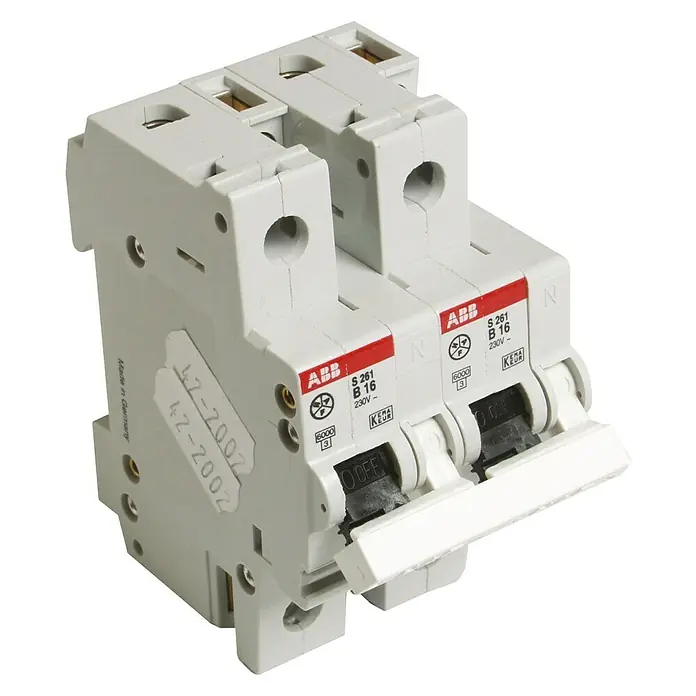ABB Installatieautomaat Haf Hafonorm Fornuisgroep - Lichtgrijs - Diagonaal zicht