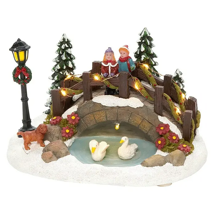 Konstsmide Led-kerstverlichting Brug - Bont, l x b x h: 18 x 12,5 x 12 cm - Vooraanzicht