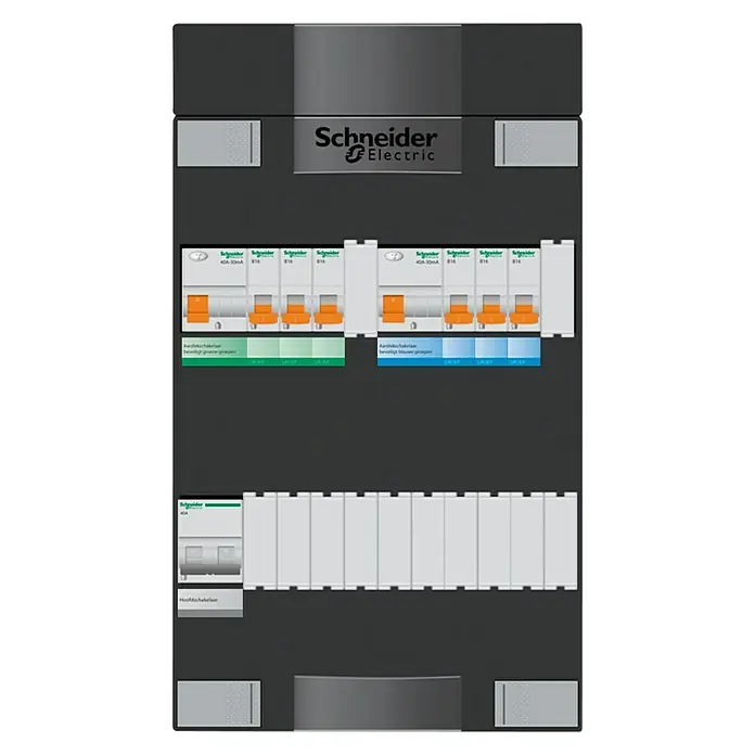 Schneider Electric Groepenkast Domae - 100 x 220 x 380 mm - Vooraanzicht
