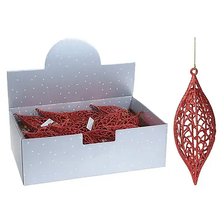 Kerstboomversiering met glitter