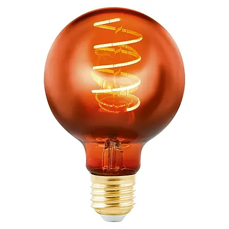 Eglo  Ledlamp Koper Ø 12,5 cm - E27 - 4W - Warm wit - Dimbaar