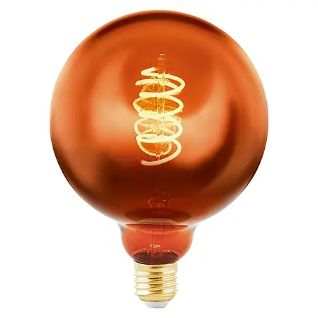 Eglo  Ledlamp Koper Ø 12,5 cm - E27 - 4W - Warm wit - Dimbaar