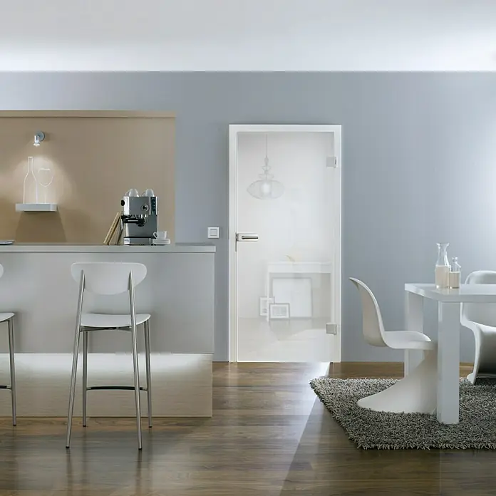 Diamond Doors Glasdrehtür Luminato - 834 x 1.972 mm, DIN Rechts, Einscheibensicherheitsglas (ESG) - Stimmungsaufnahme