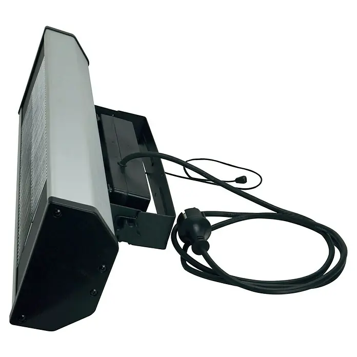 Infrarot-Heizstrahler - 1.500 W, Silber/Schwarz - Diagonale Ansicht