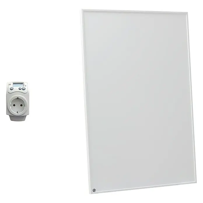 Thermowell Infrarotheizkörper - 60 x 90 cm, 600 W, Weiß - Diagonale Ansicht
