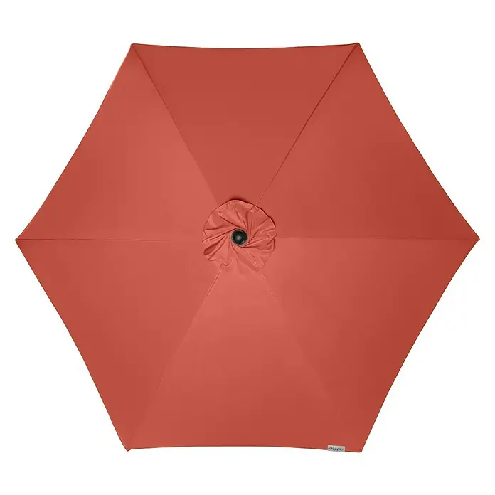 Doppler Active Kurbelschirm Auto Tilt - Terracotta, Durchmesser: 210 cm - Draufsicht