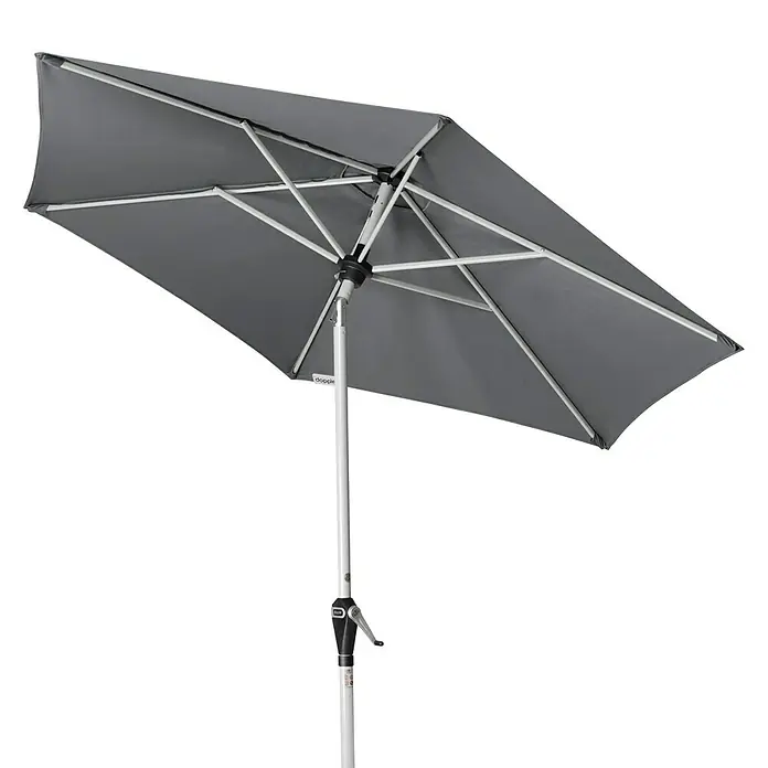Doppler Active Suncobran s automatskim zatvaranjem - Antracit, Promjer: 210 cm - Dijagonalni pogled