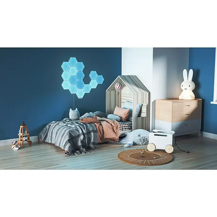 Nanoleaf LED panel - D x Š x V: 23 x 20 x 0,6 cm, Bijele boje, RGBW - Živopisni prikaz