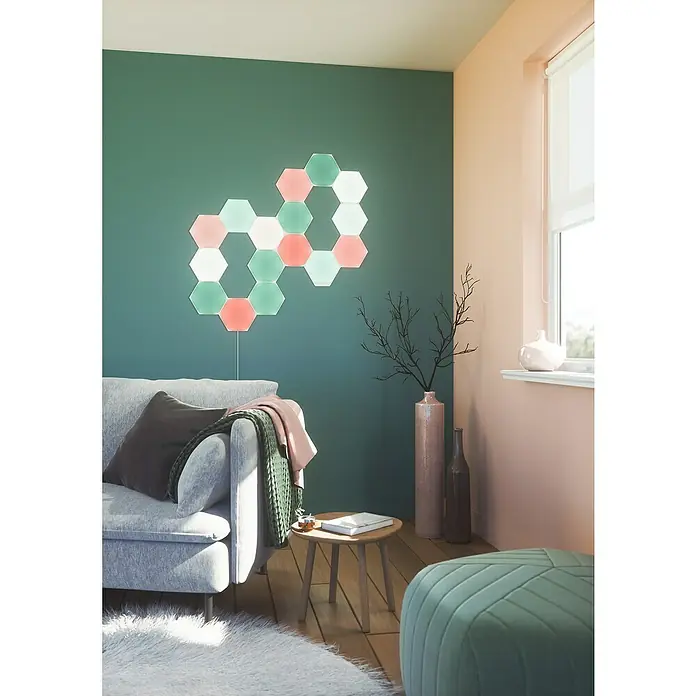 Nanoleaf LED panel - D x Š x V: 23 x 20 x 0,6 cm, Bijele boje, RGBW - Živopisni prikaz