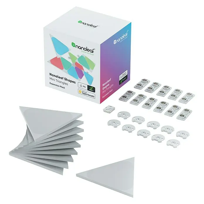 Nanoleaf LED panel - D x Š x V: 10 x 11,5 x 0,6 cm, Bijele boje, RGBW - Dijagonalni pogled