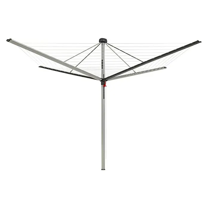 Blome Wäschespinne DuoMatic 40 - Belastbarkeit: 4 Waschmaschinenfüllungen, Länge Wäscheleine: 40 m, Durchmesser offen: 291 cm, Tannengrün - Vorderansicht