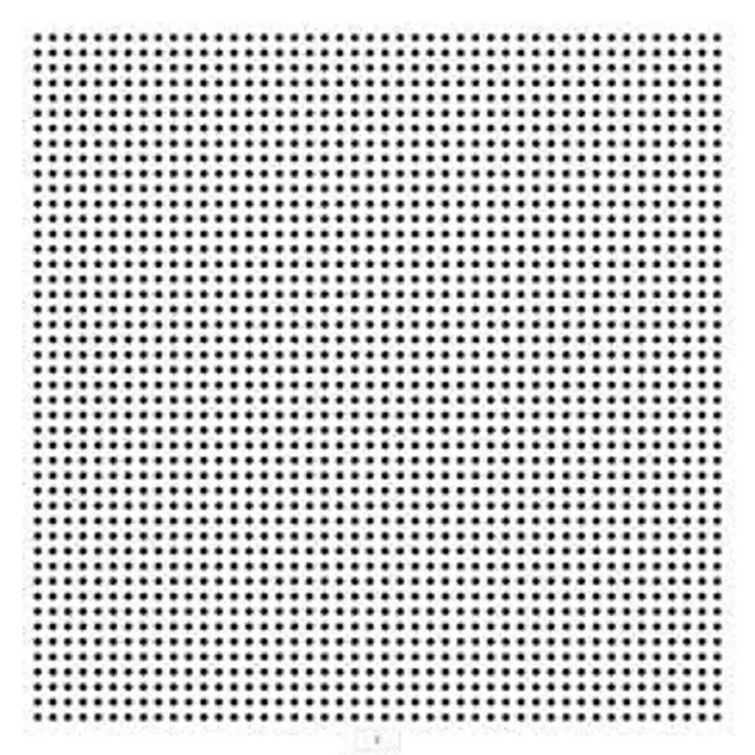 Placa para techo con vinilo Relieve cuadrado - 60 x 60 cm, Blanco, 8 ud., Cartón yeso - Vista superior