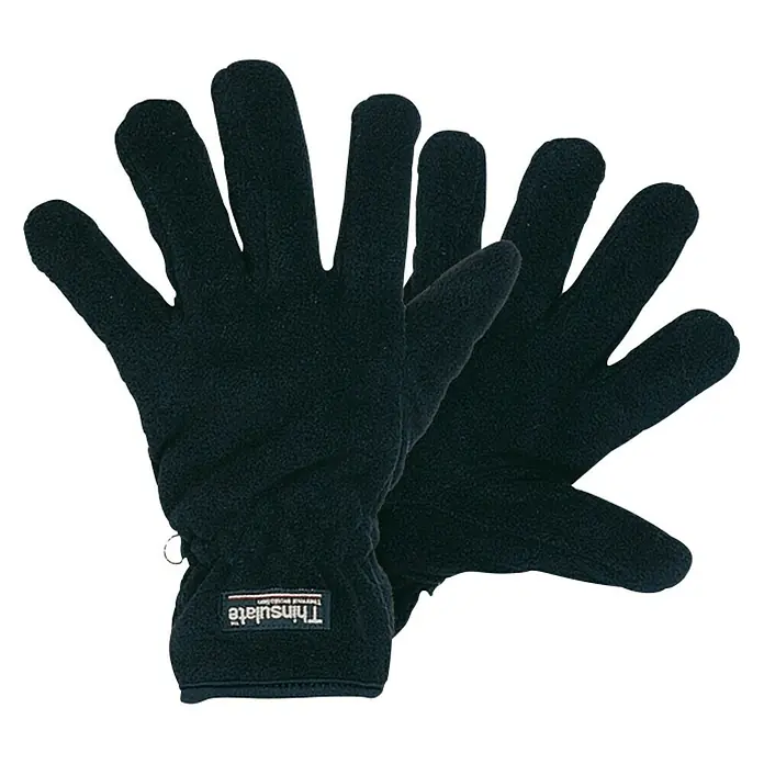 Elutex Winterhandschuhe - XXL, Schwarz, Fleece - Ansicht von oben