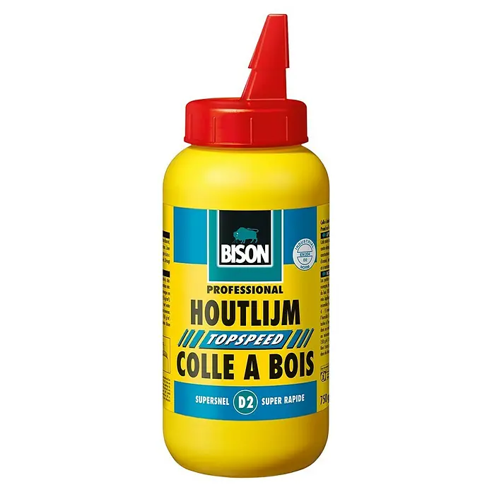 Bison Houtlijm Topspeed - 750 g, Fles - Vooraanzicht