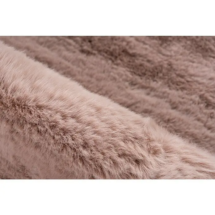 Deko-Kunstfell Happy - Tieroptik, Rosa, 90 x 60 cm, 100 % Polyester (Flor) - Detailaufnahme