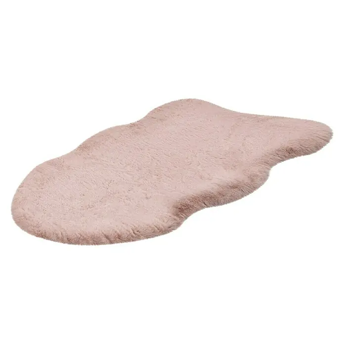 Deko-Kunstfell Happy - Tieroptik, Rosa, 90 x 60 cm, 100 % Polyester (Flor) - Diagonale Ansicht