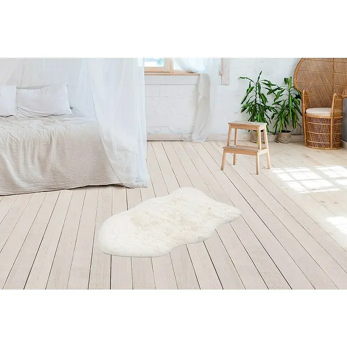 Deko-Kunstfell Happy - Tieroptik, Ivory, 90 x 60 cm, 100 % Polyester (Flor) - Stimmungsaufnahme