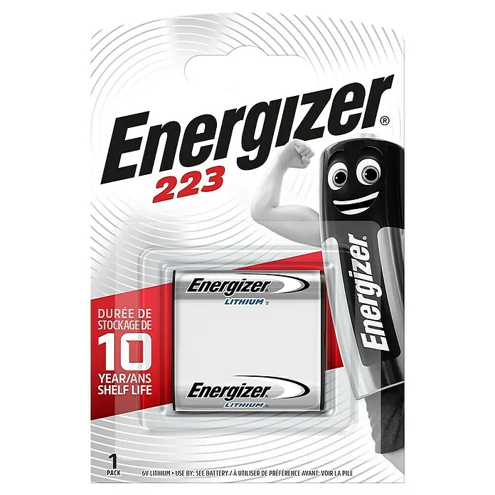 Energizer Lithium Batterie 223 - 6 V, 1 Stk. - Vorderansicht