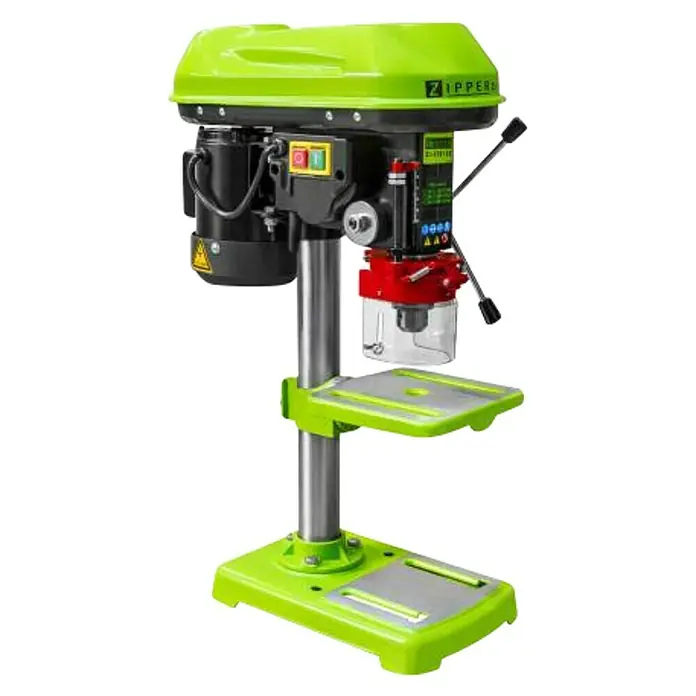 Zipper Tischbohrmaschine - 400 W, Leerlaufdrehzahl: 420 U/min - 2.700 U/min, Spannweite Bohrfutter: 1,5 mm - 13 mm - Diagonale Ansicht