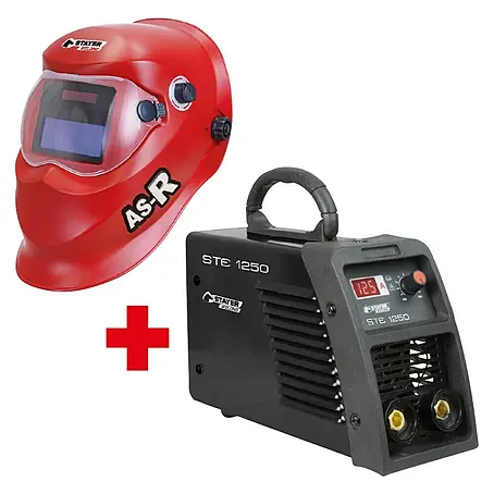 Stayer  Equipo de soldadura Inverter STE 125 PRO + pantalla AS-R