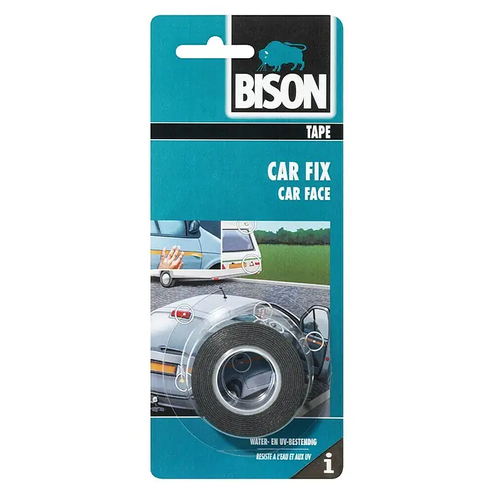 Bison Dubbelzijdig tape Car Fix Tape 1,5 m - Lengte: 1,5 m - Vooraanzicht