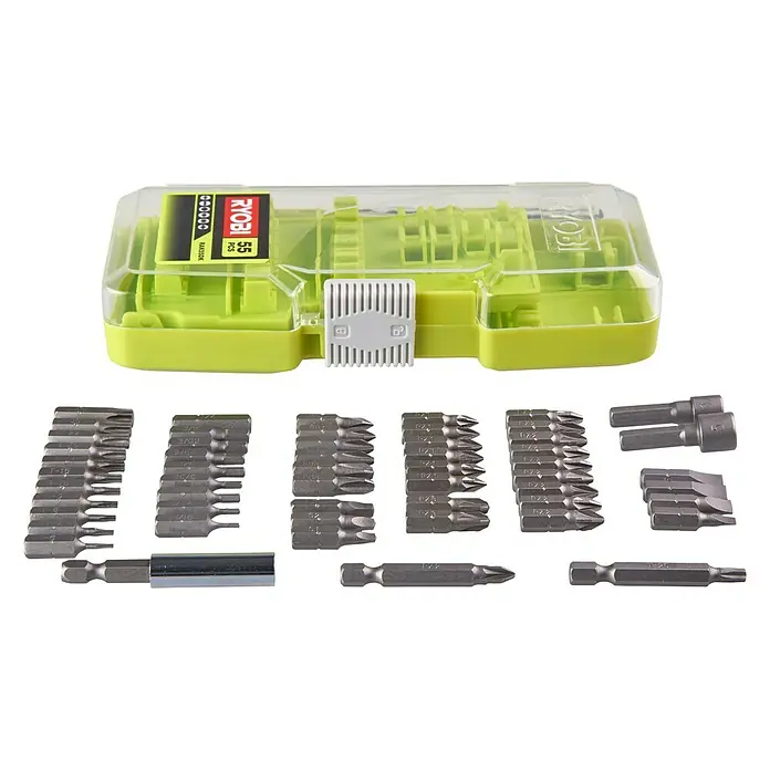 Ryobi Set de puntas RAK55DK - 55 pzs. - Vista descendente