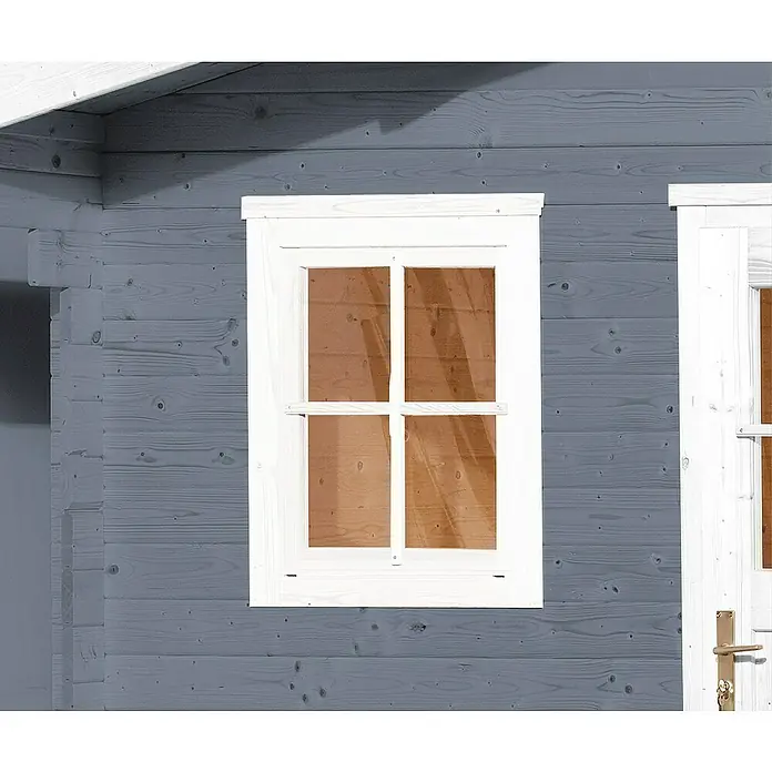 Weka Gartenhaus-Fenster - Passend für: Weka Gartenhäuser Wandstärke 21/28 mm, Weiß - Detailaufnahme