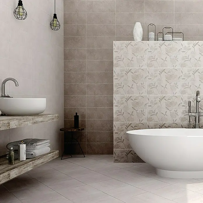 Gorenje Keramika Podna pločica Kuba-Unica - 33,3 x 33,3 cm, Sive boje, Mat - Živopisni prikaz