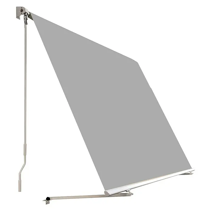 SmartSun Toldo para balcón - Gris, Ancho: 2 m, Caída: 2,45 m - Vista angular