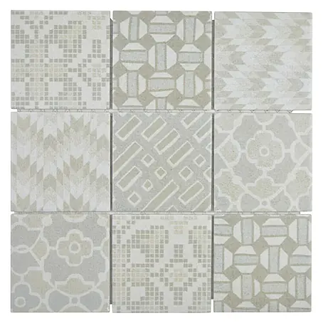 Mosaikfliese Quadrat Pico Blanco