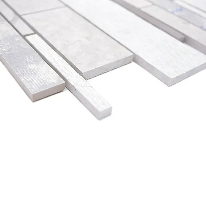 Mosaikfliese Verbund Mix MTS STG D09 - 25,5 x 30 cm, Dunkelgrau, Grau, Matt - Detailaufnahme