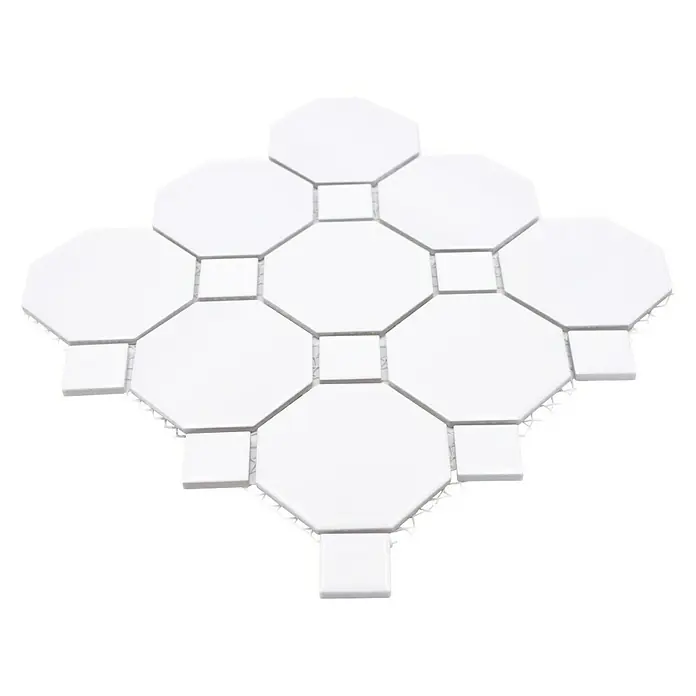 Mosaikfliese OCTA G 930N - 30 x 30 cm, Weiß, Matt - Ansicht von oben