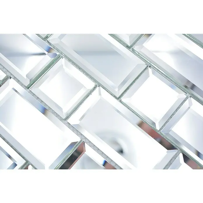 Mosaikfliese Mirror Metro XSPM 05 - 29,8 x 29,8 cm, Transparent, Glänzend - Detailaufnahme