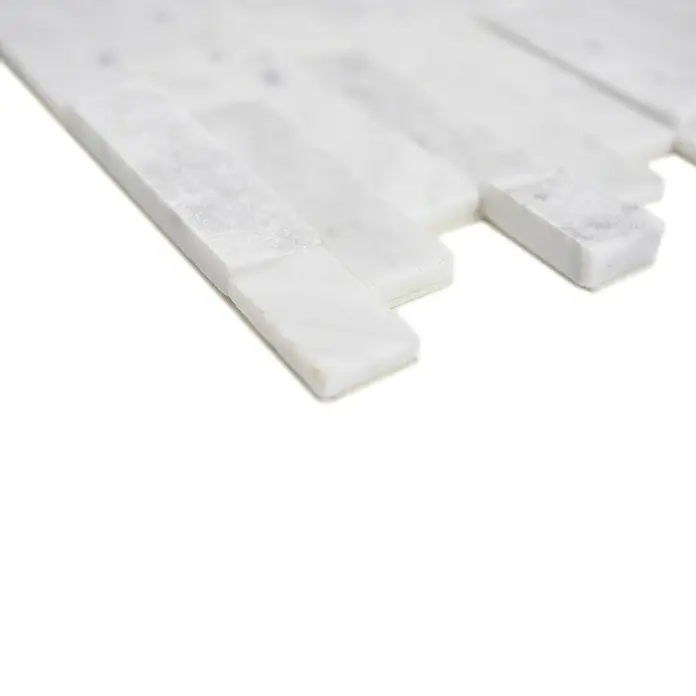 Zelfklevend mozaïek SAM 4NM22 - 30 x 27,5 cm, Natuursteen, Wit - Close-up