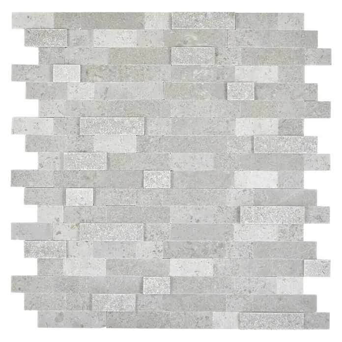 Zelfklevend mozaïek SAM 4NM32 - 30 x 27,5 cm, Natuursteen, Grijs - Bovenaanzicht