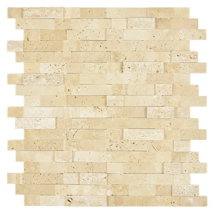 Zelfklevend mozaïek SAM 4NM42 - 30 x 27,5 cm, Natuursteen, Beige - Bovenaanzicht