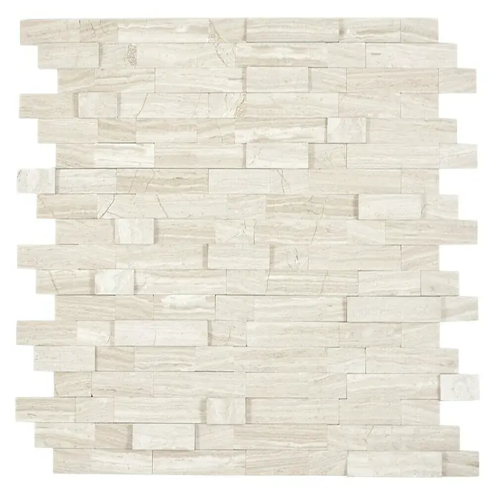 Zelfklevend mozaïek SAM 4NM02 - 30 x 27,5 cm, Natuursteen, Beige - Bovenaanzicht